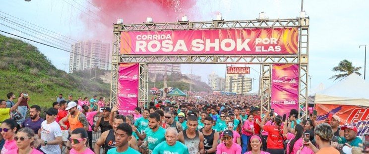 Corrida Rosa Shok Por Elas promove grande mobilização na Litorânea em defesa das mulheres